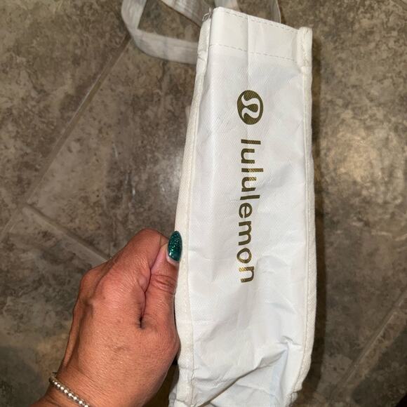 lululemon athletica White and Gold Graphic Tote - Picture 3 of 3